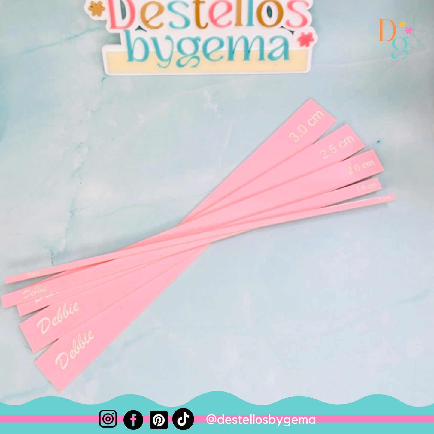 Acrylic Space Bars Set for Scrapbooking and Bookbinding – 6 Pieces