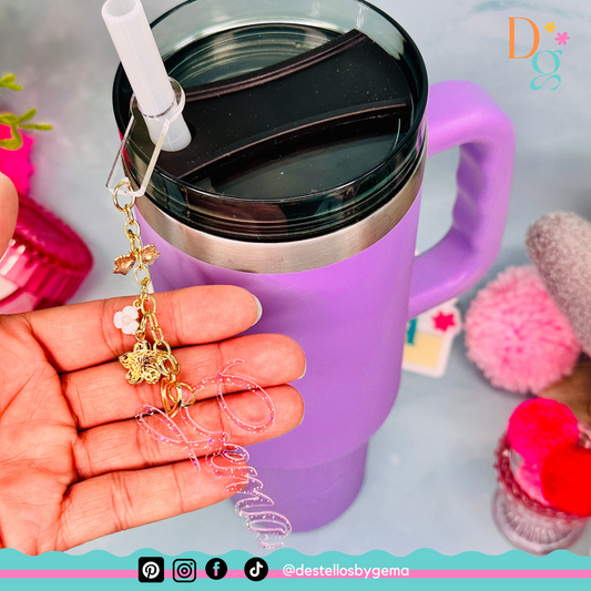 Personalized Acrylic Name Charms for Tumblers