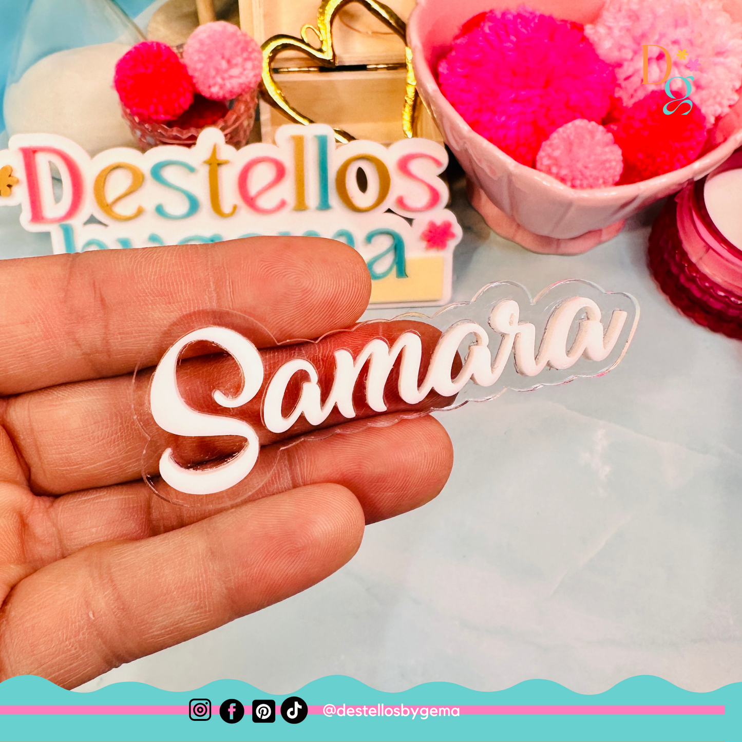 Custom Size Acrylic Names