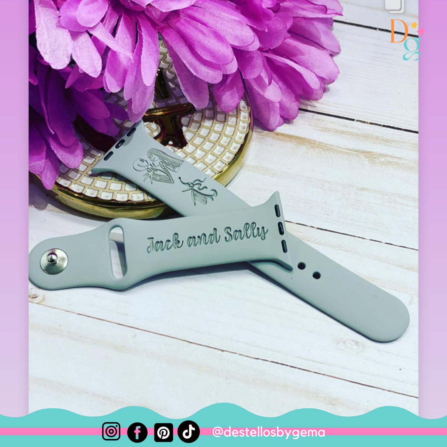 Personalized Engraved Apple Watch Band