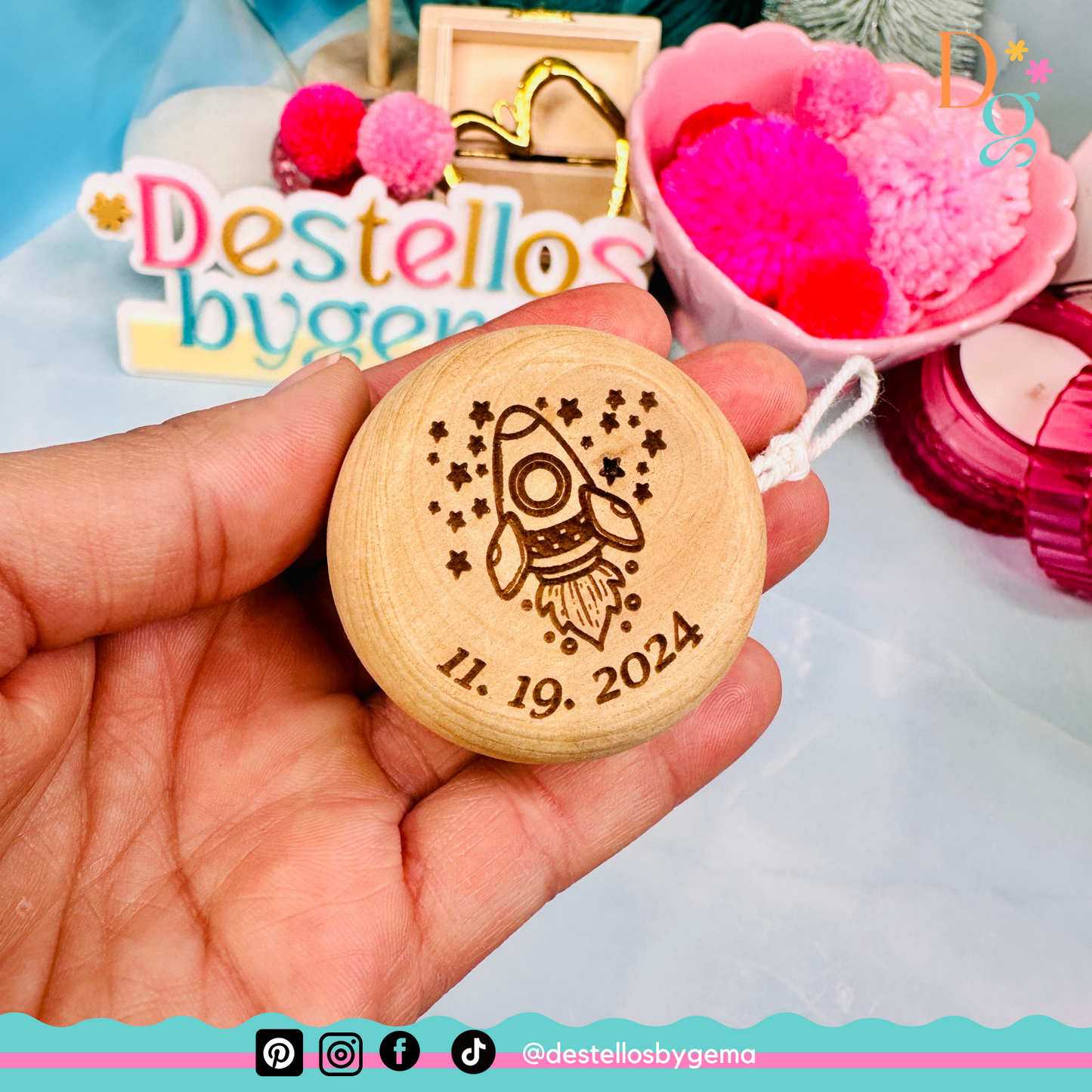 Personalized Wooden Yo-Yos