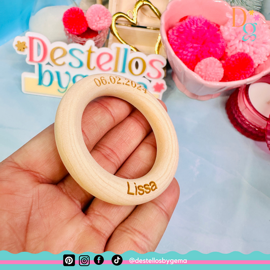 Customizable Wooden Rings for Crafts & Macrame