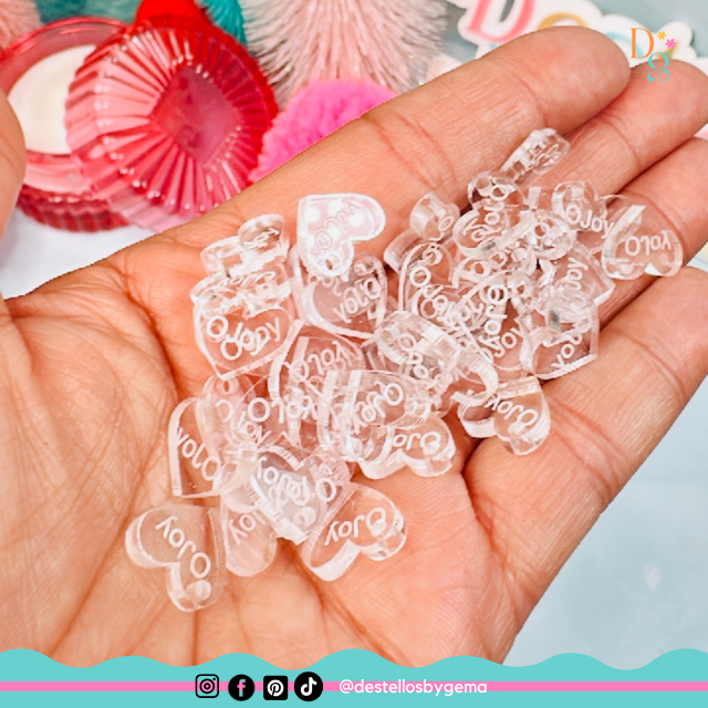 Custom .5” Acrylic Charms Personalized – Sets of 25 to 100