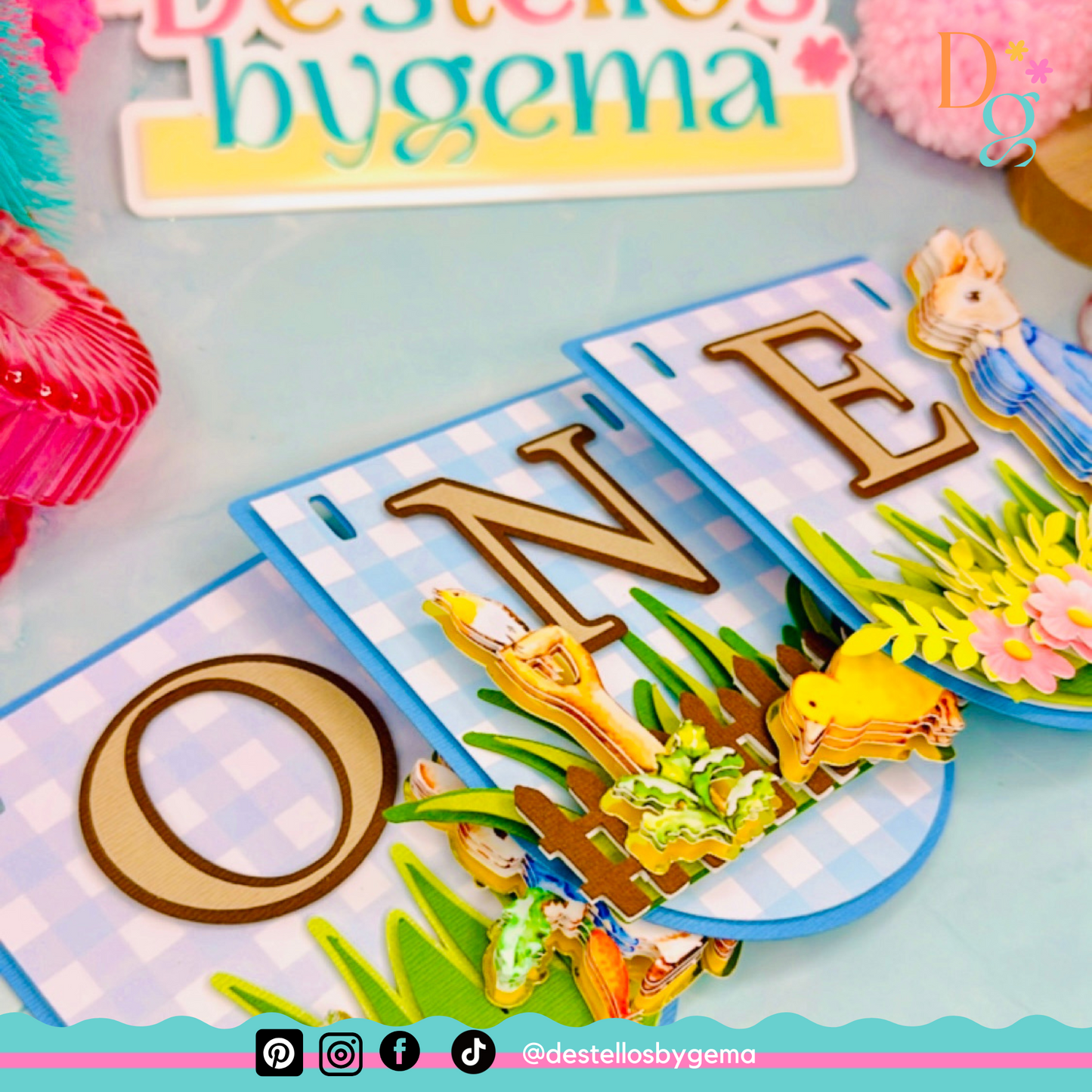Peter Rabbit Birthday Banner