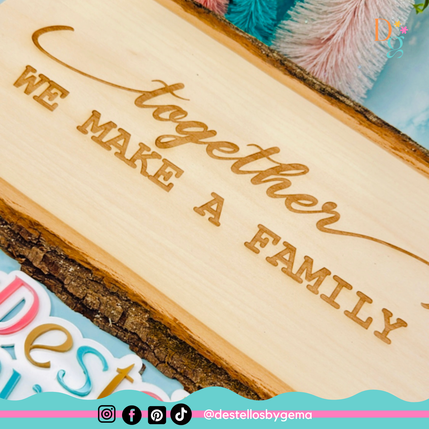 Personalized Basswood Signs – Home & Family Quotes