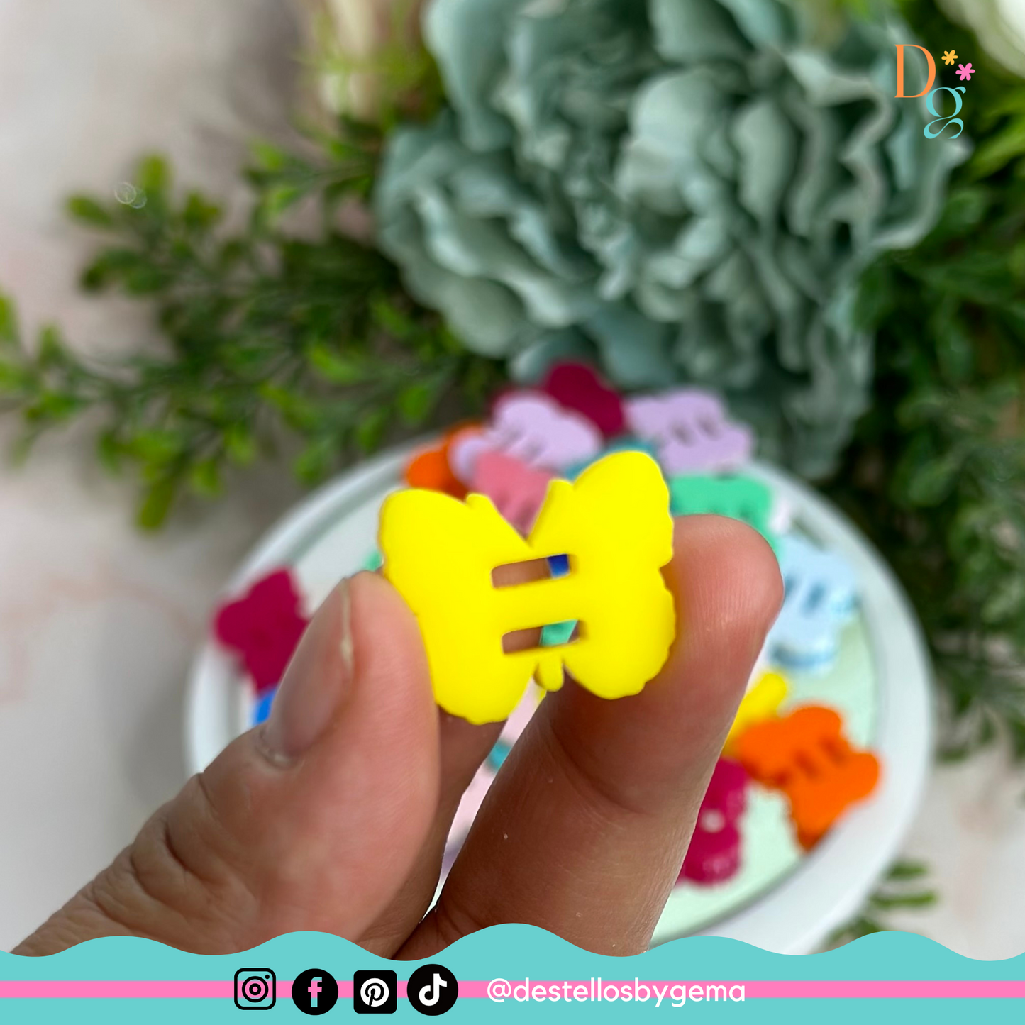 Custom Butterfly-Shaped Acrylic Charms (1" - 1.5")