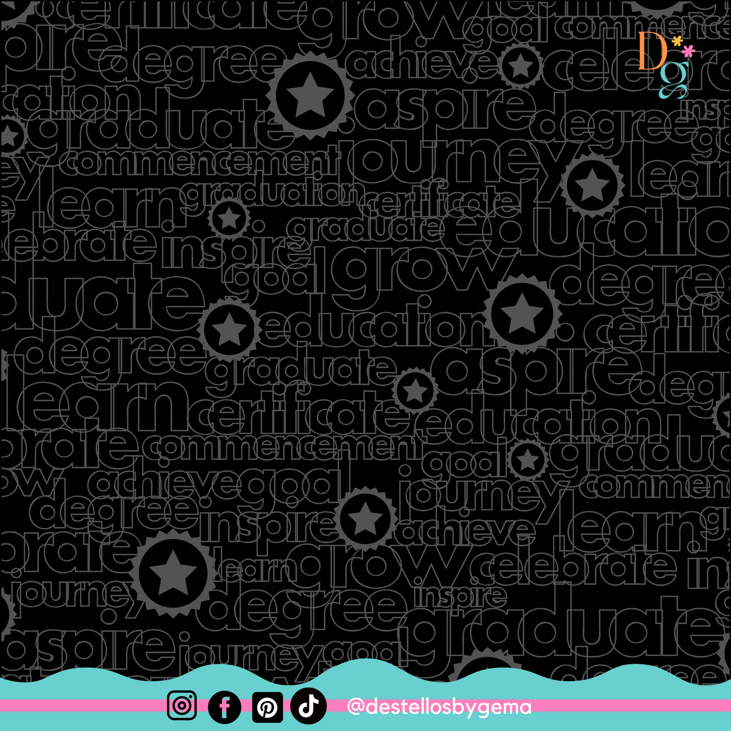 Bazzill Cardstock - Grad Words/Black Bird