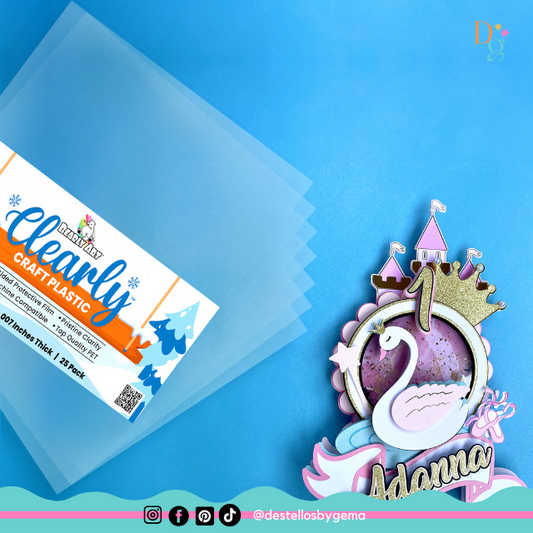 Clearly Craft Plastic Sheets 12"x12" – 25 Pack