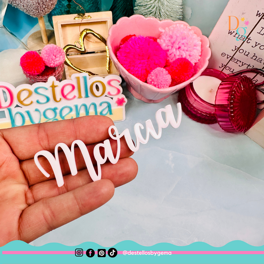 Custom Size Acrylic Names