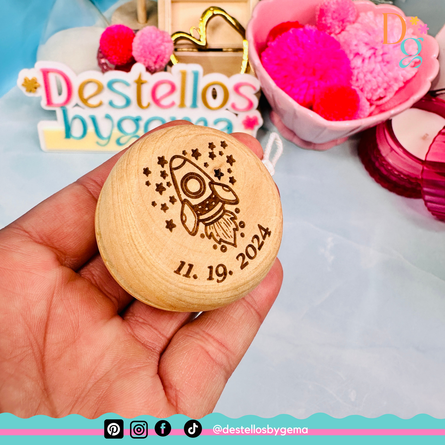 Personalized Wooden Yo-Yos