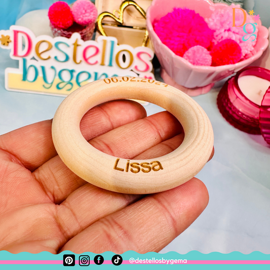 Customizable Wooden Rings for Crafts & Macrame