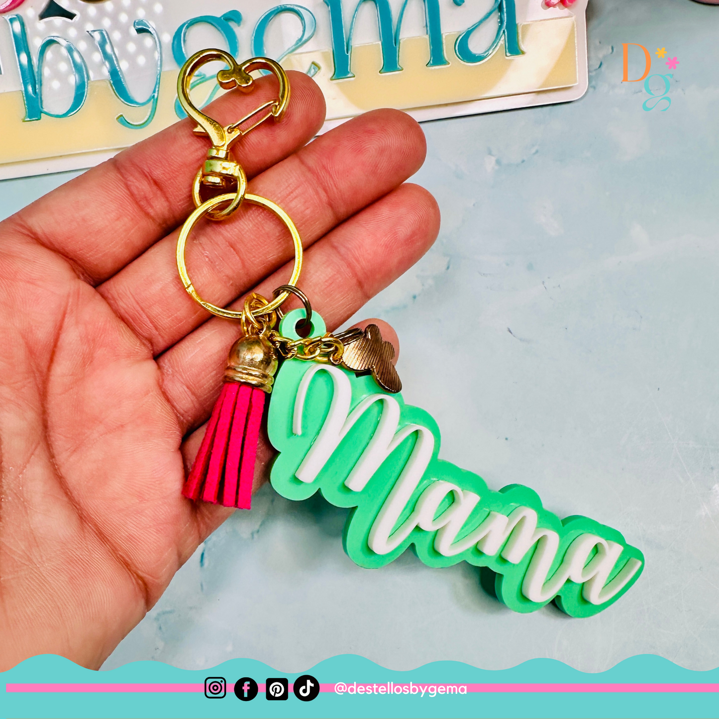 Personalized 3D Acrylic Keychain