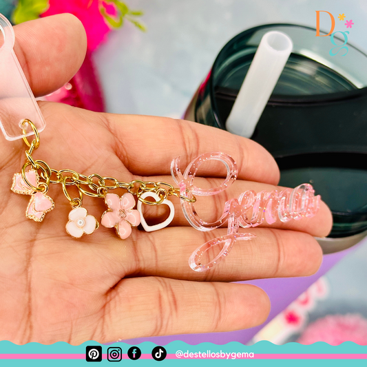 Personalized Acrylic Name Charms for Tumblers