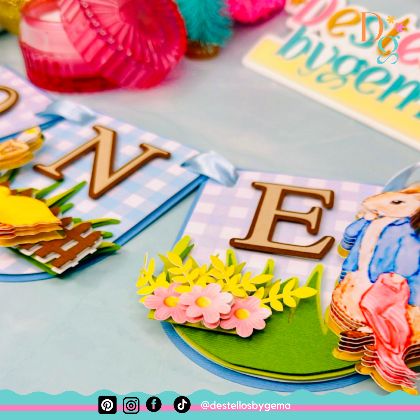 Peter Rabbit Birthday Banner