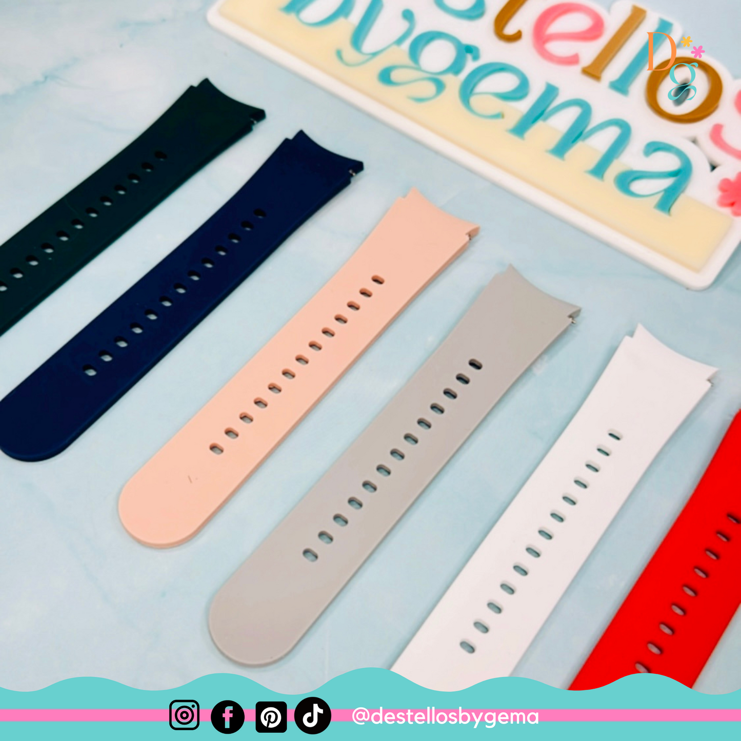 Personalized Silicone Galaxy Watch Band