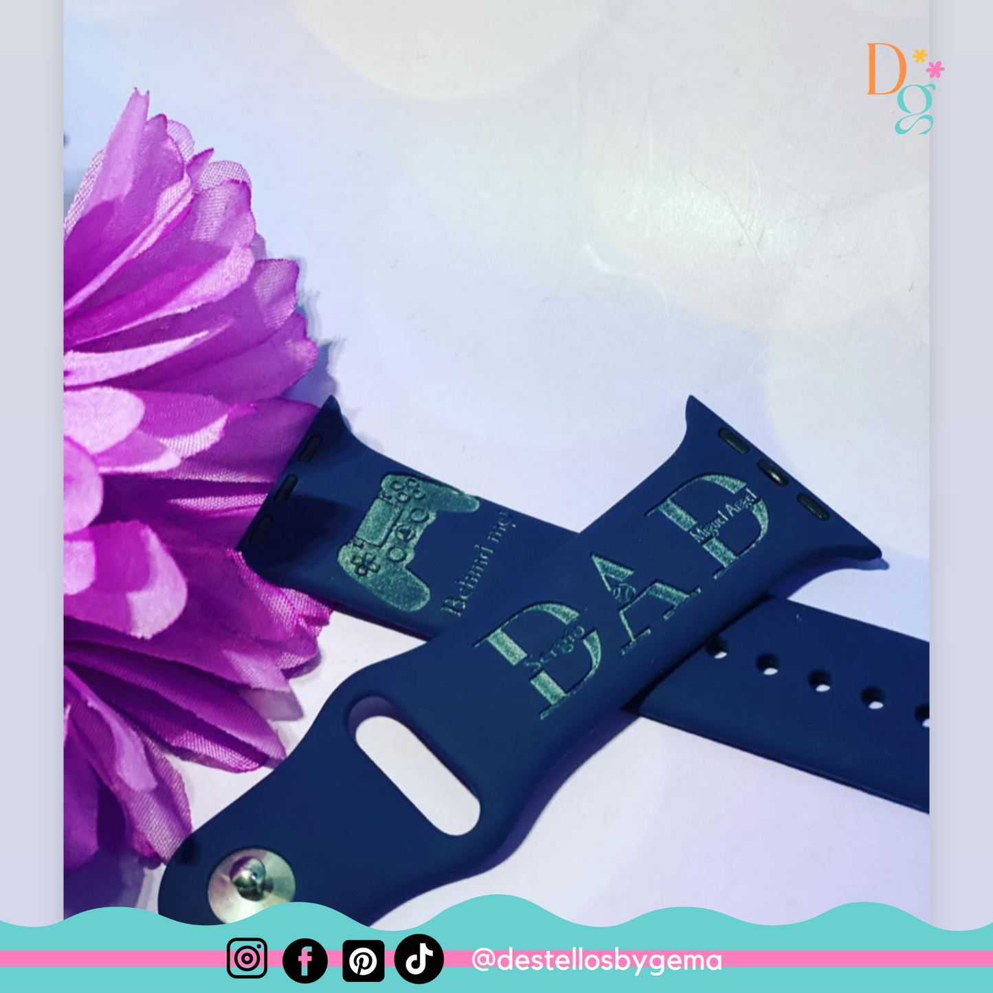 Personalized Engraved Apple Watch Band