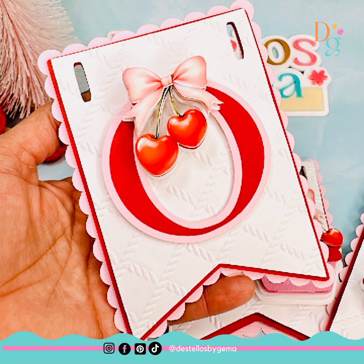 Cherry-Themed Custom Banner