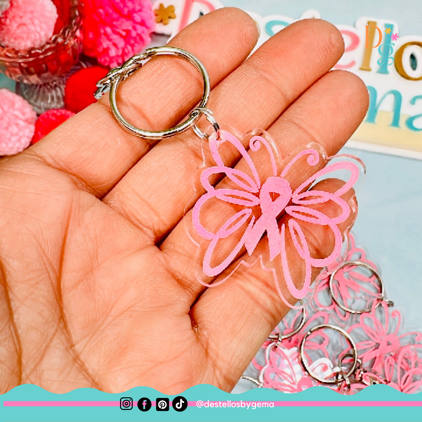 Personalized Acrylic Keychain with Name or Phrase