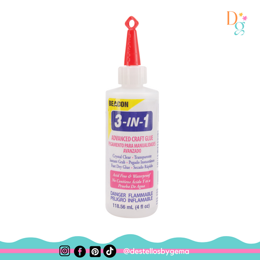 Beacon Crystal Clear Instant Grab Fast-Dry Glue – 4oz