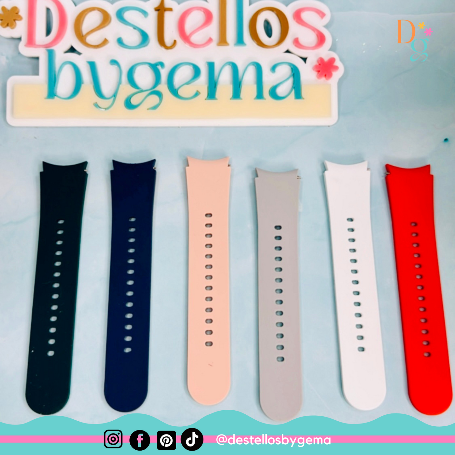 Personalized Silicone Galaxy Watch Band