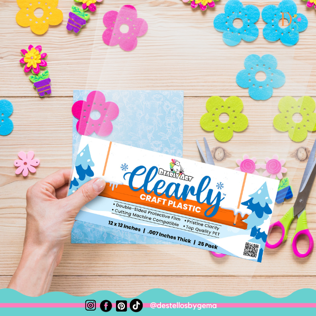 Clearly Craft Plastic Sheets 12"x12" – 25 Pack