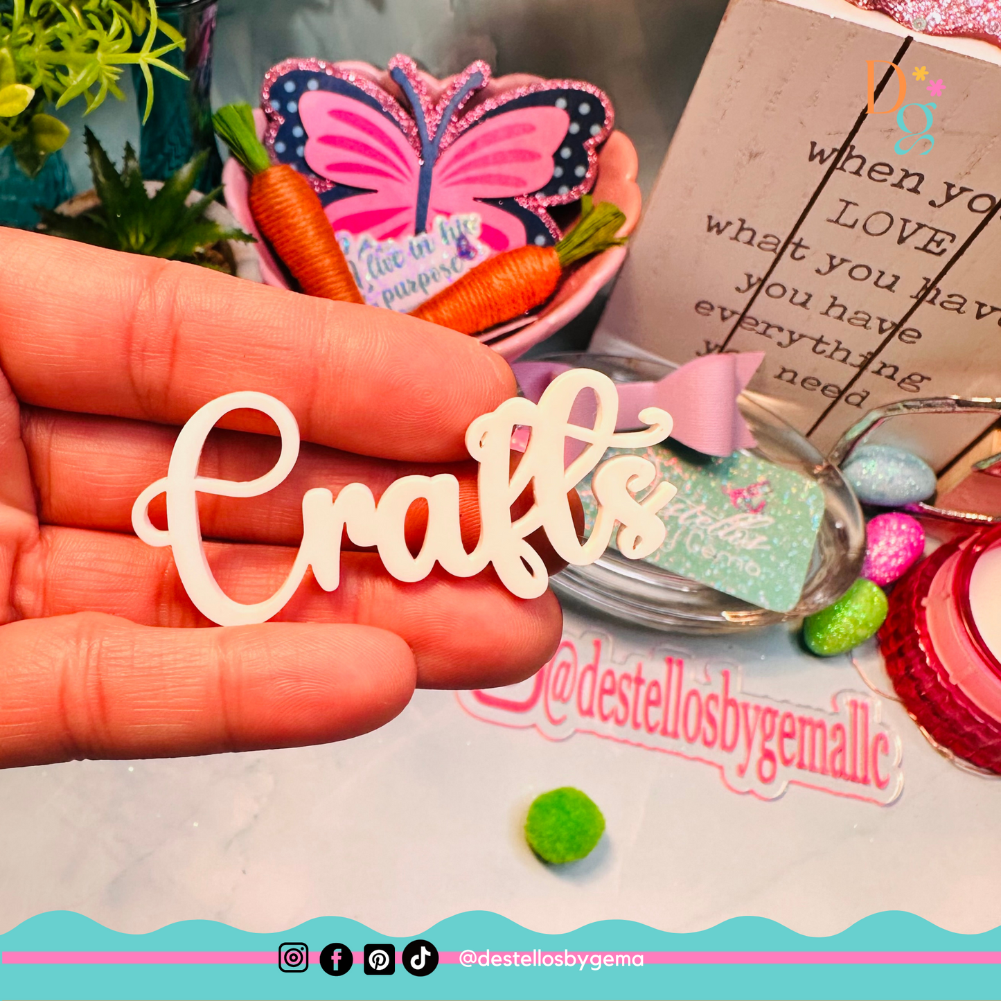 Custom Size Acrylic Names