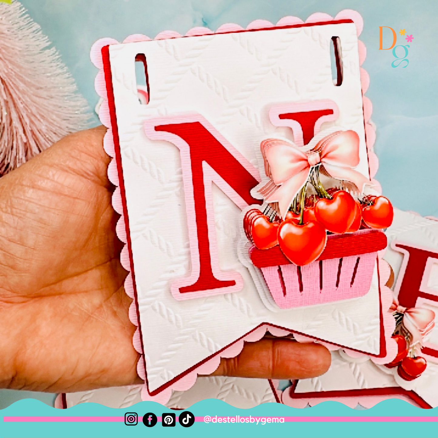 Cherry-Themed Custom Banner