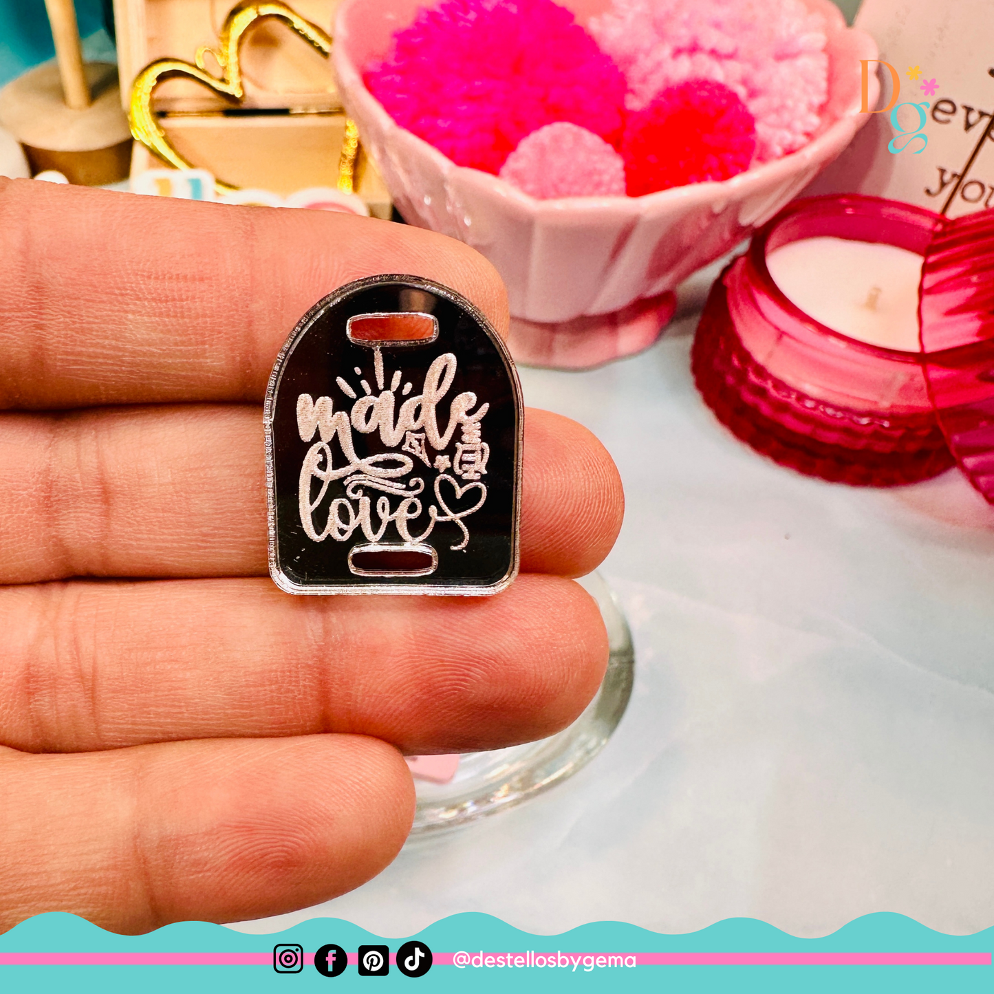 Personalized Acrylic Charms (1")