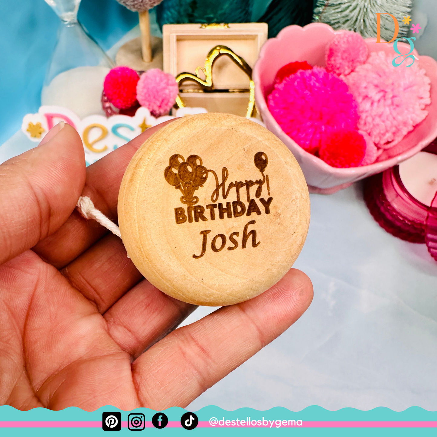 Personalized Wooden Yo-Yos