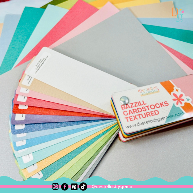 Swatch Book – 100 Bazzill Colors with Protective Cover