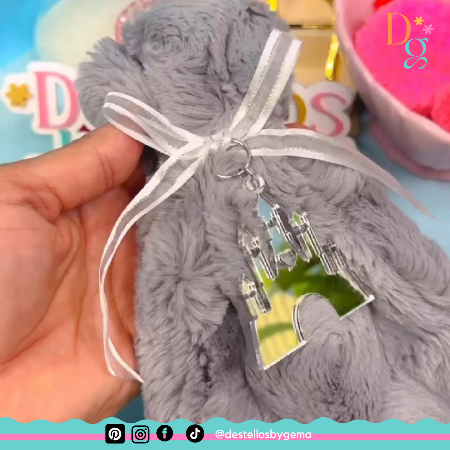 Personalized Acrylic Princess Castle Charms