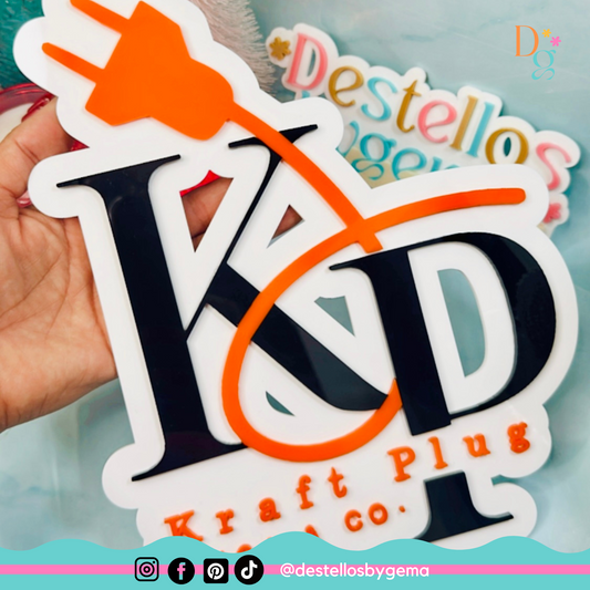 Custom Large Acrylic & Wood Logos