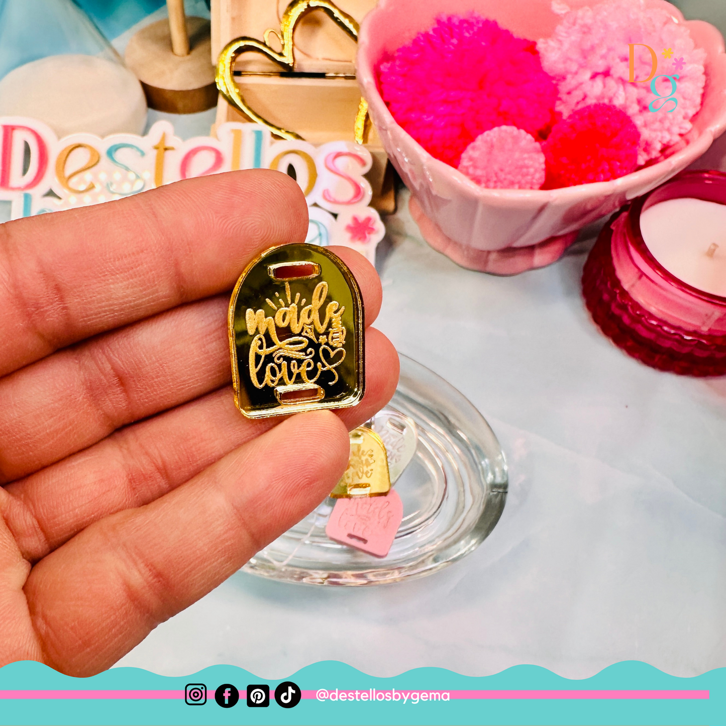 Personalized Acrylic Charms (1")