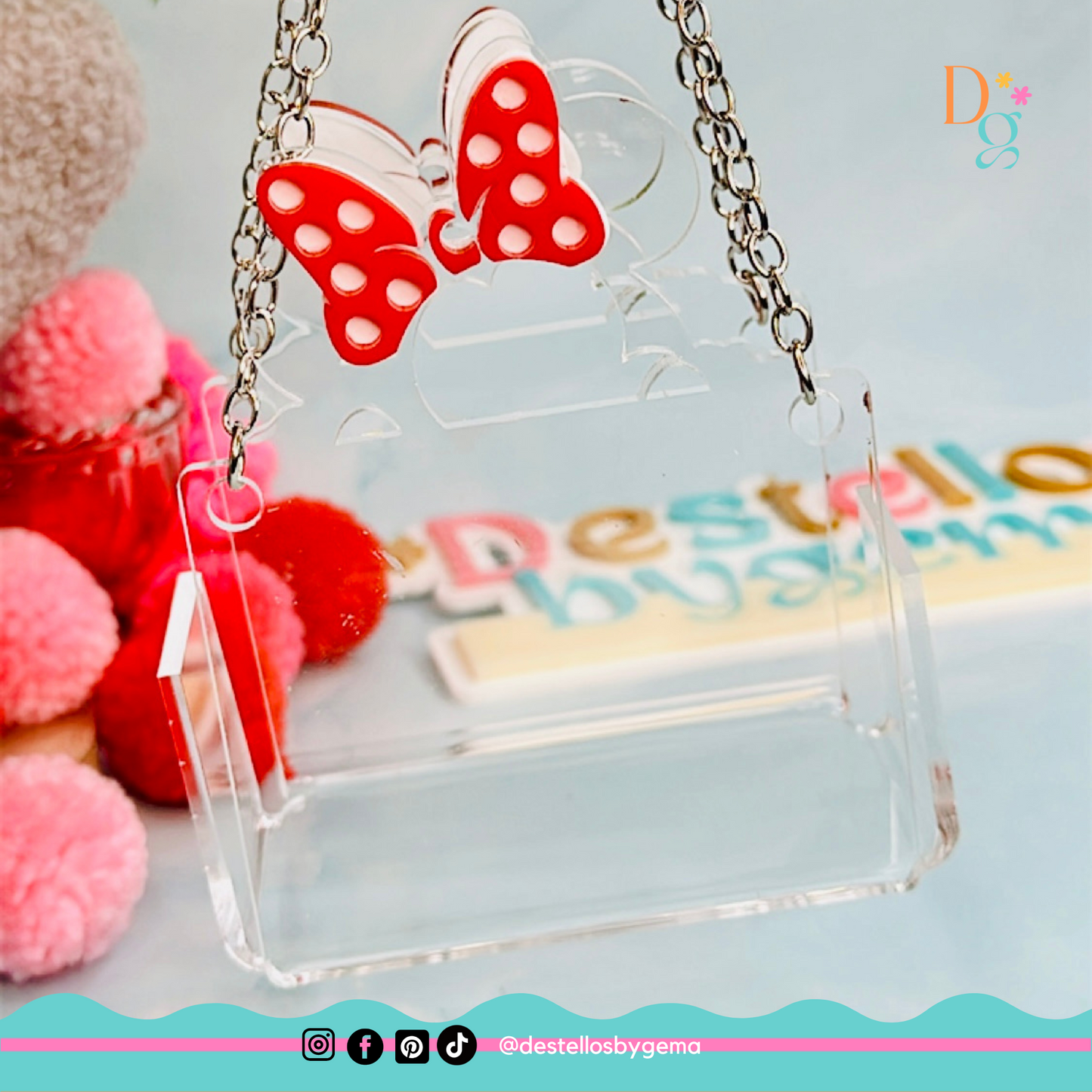 Personalized Clear Acrylic Purse