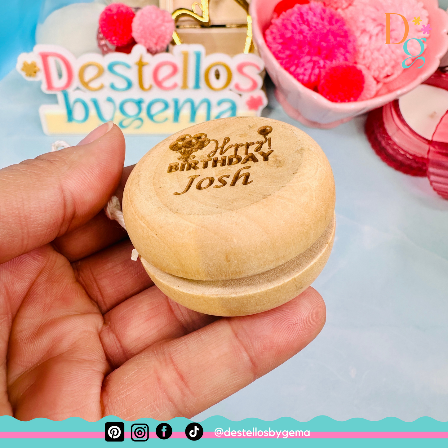 Personalized Wooden Yo-Yos