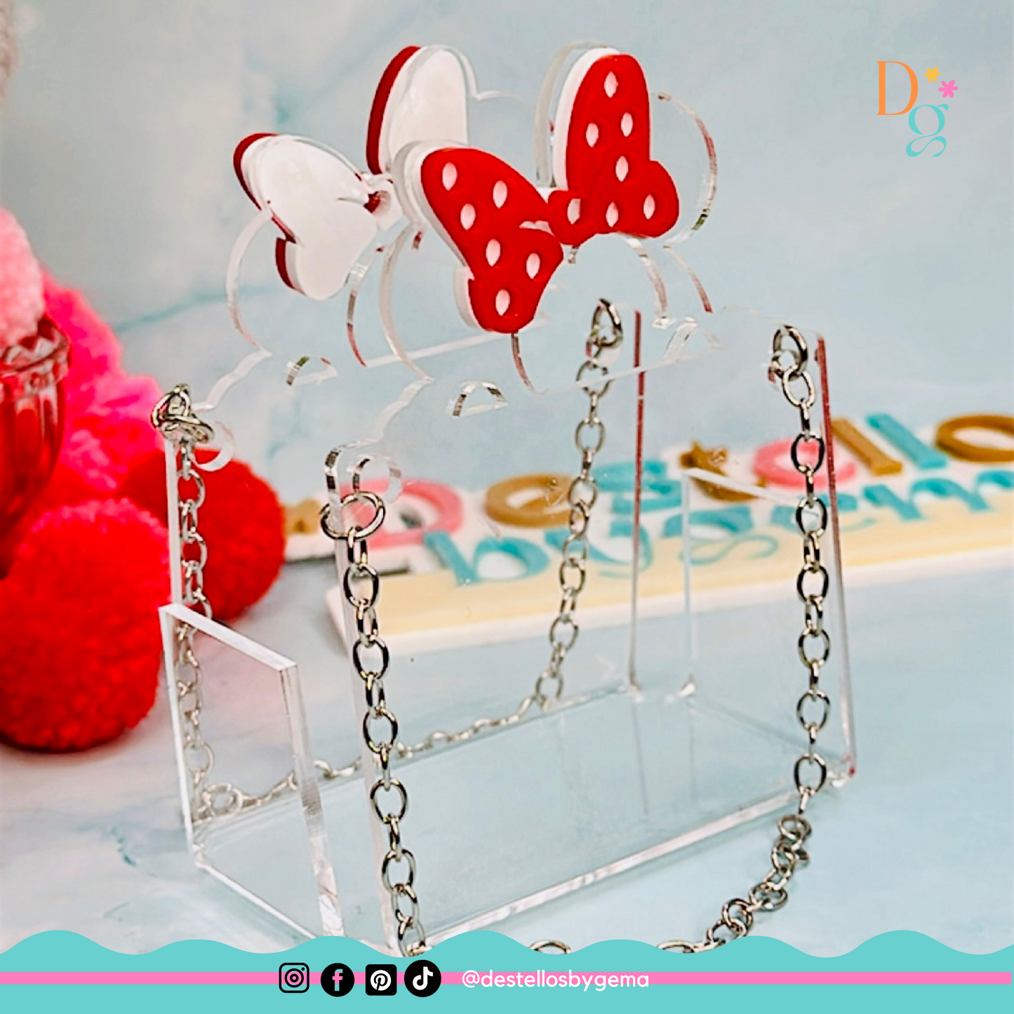 Personalized Clear Acrylic Purse