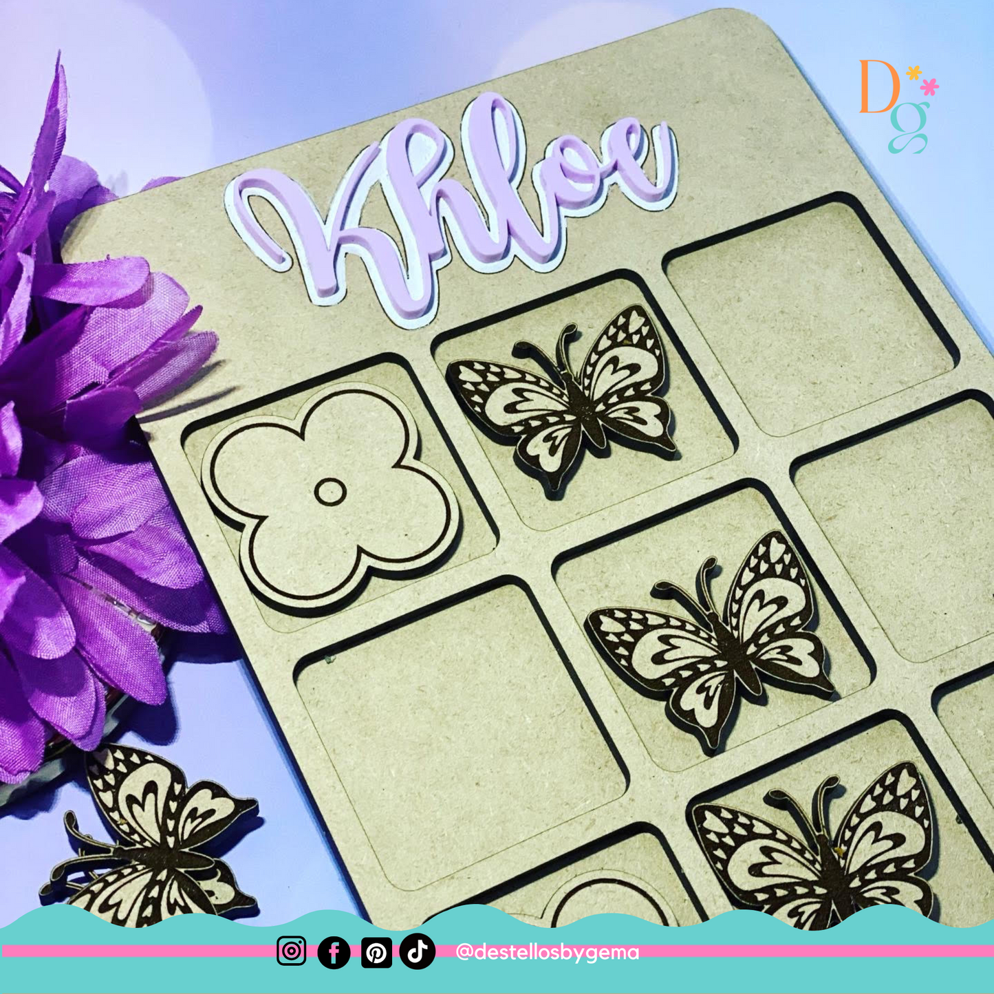 Personalized Tic Tac Toe Board