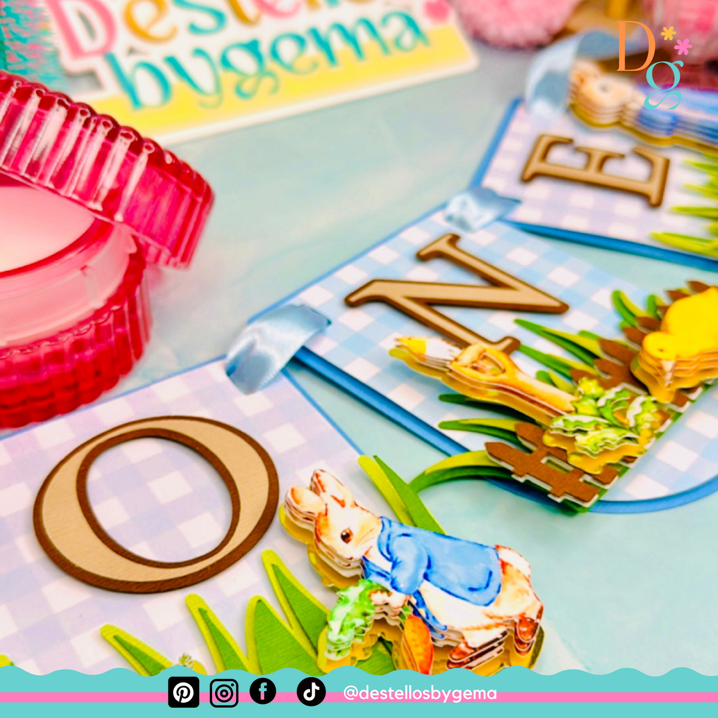 Peter Rabbit Birthday Banner