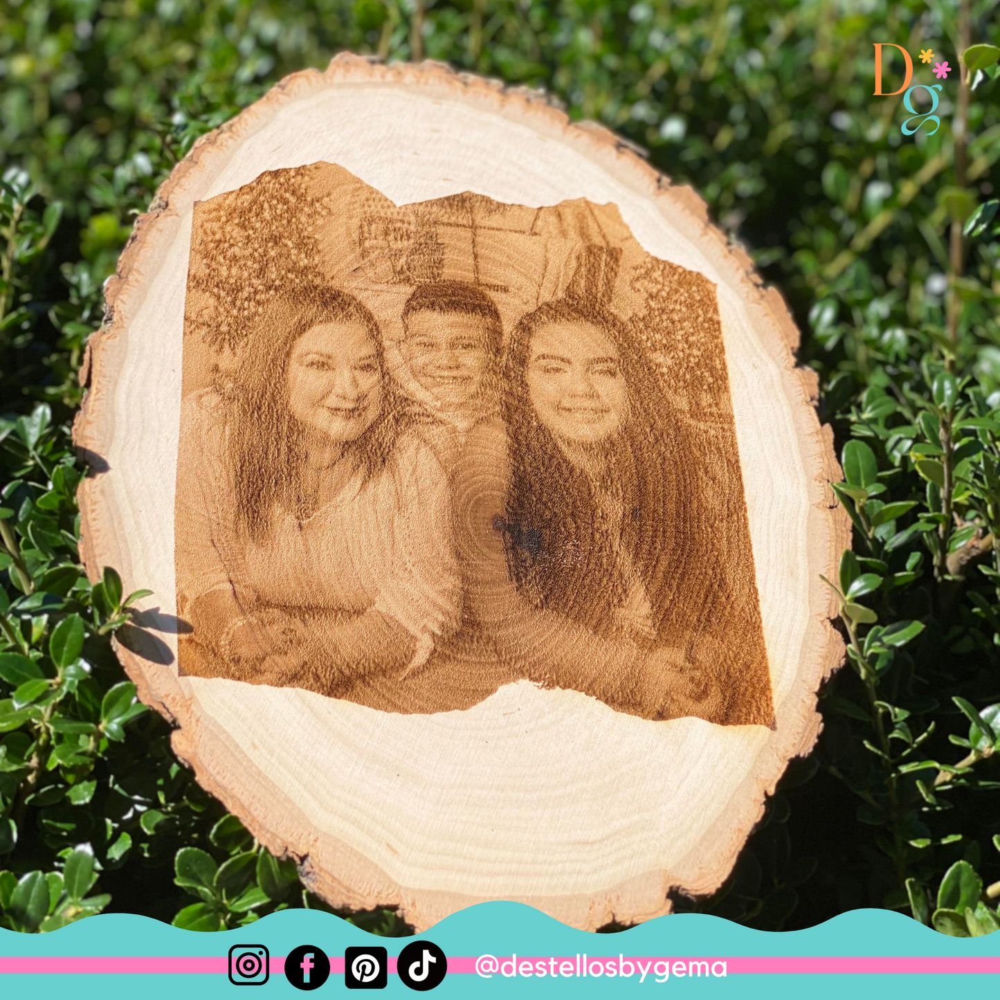 Custom Photo Engraved Basswood Sign