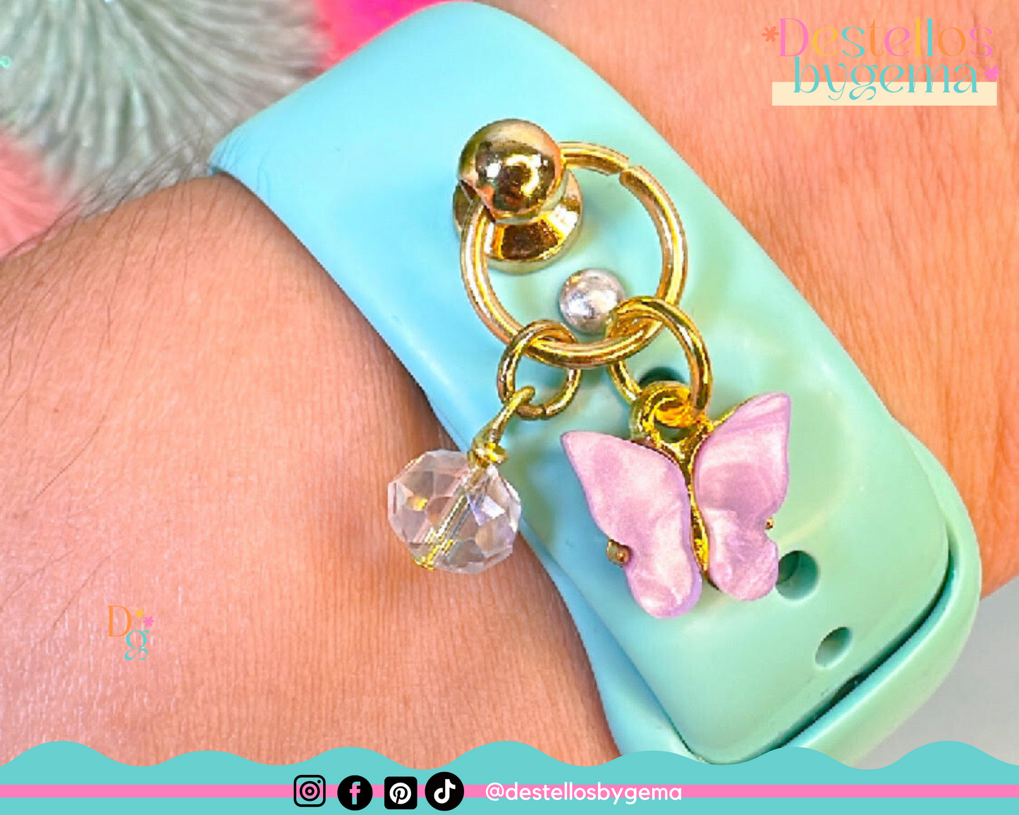 Butterfly Watch Charm