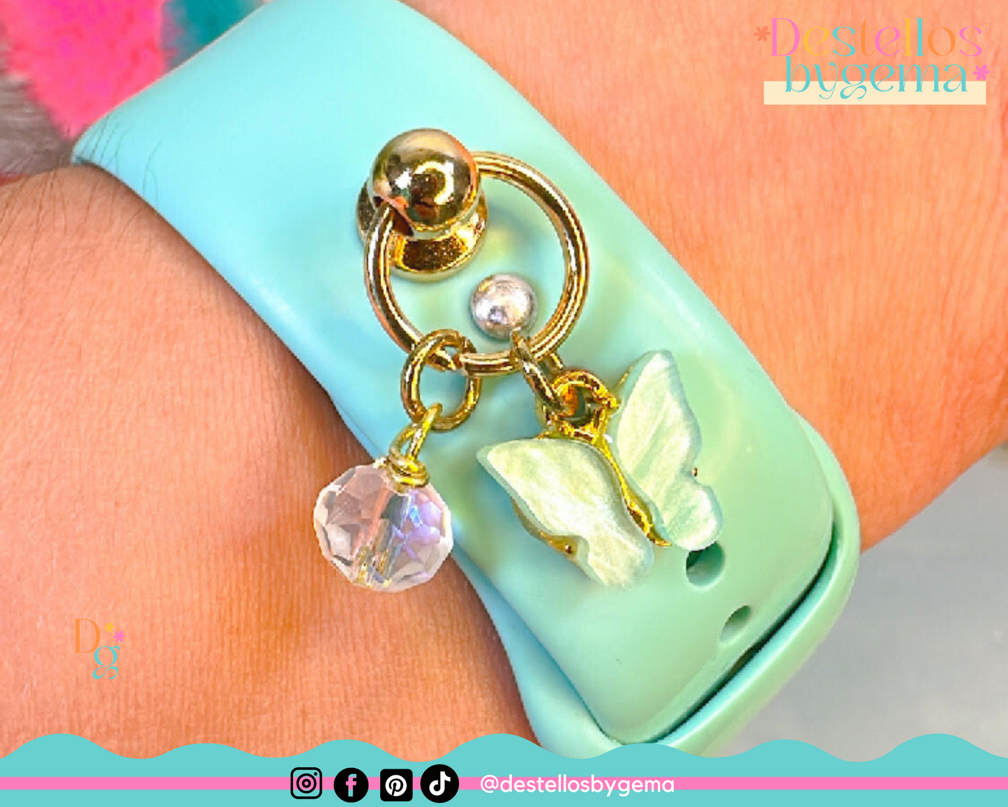 Butterfly Watch Charm