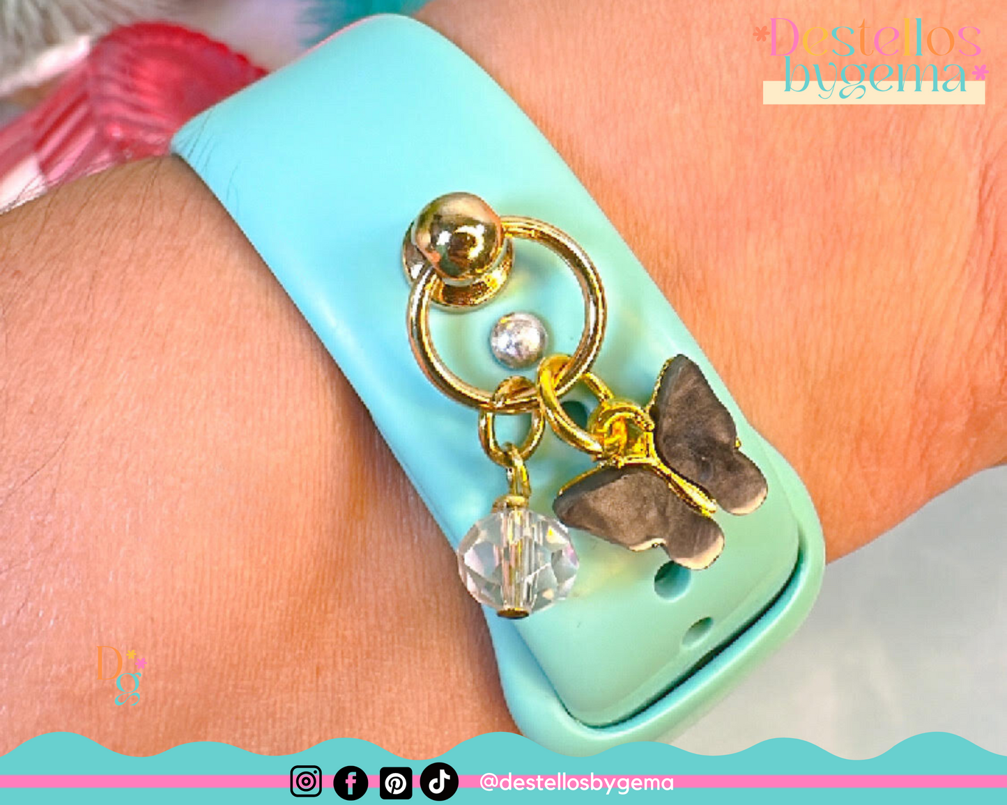 Butterfly Watch Charm