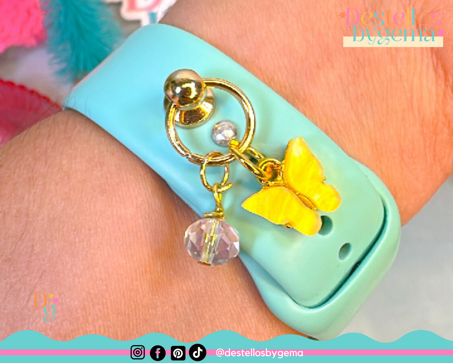 Butterfly Watch Charm