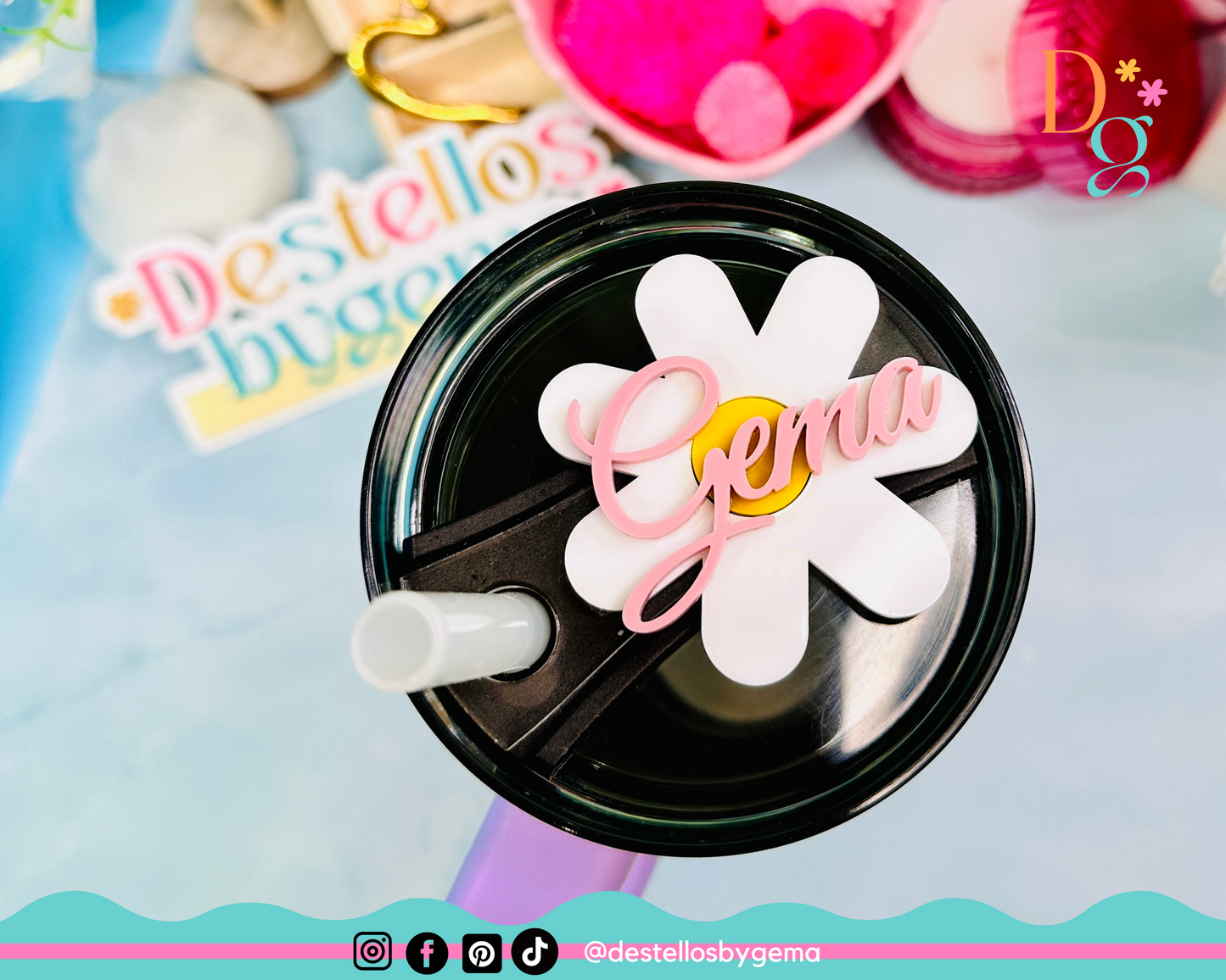 Personalized Acrylic Names for Tumblers