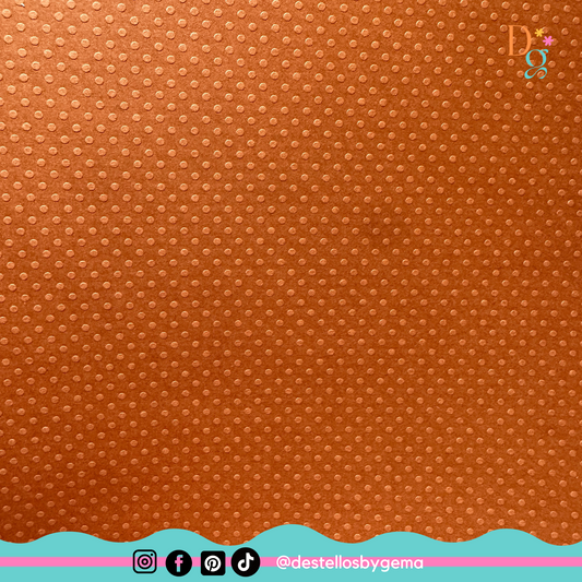 Bazzill Dotted Cardstock - Terra Cotta (8.5x11 in)