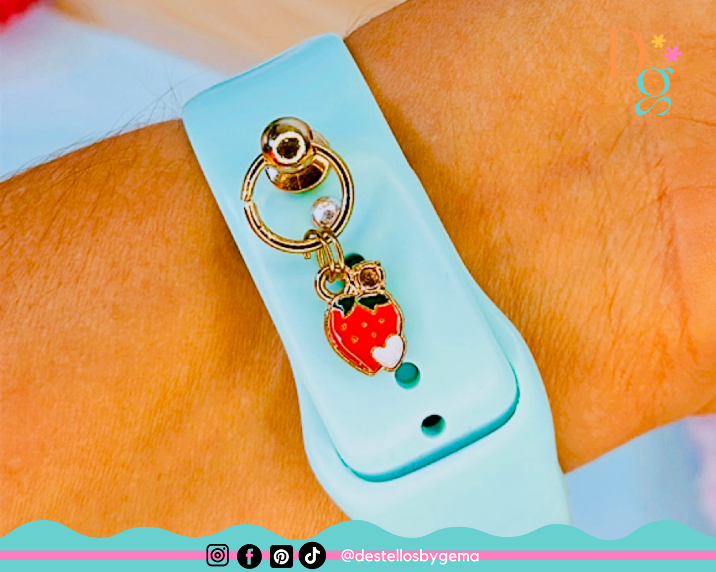 Elegant Fruit Charms for Watch Straps