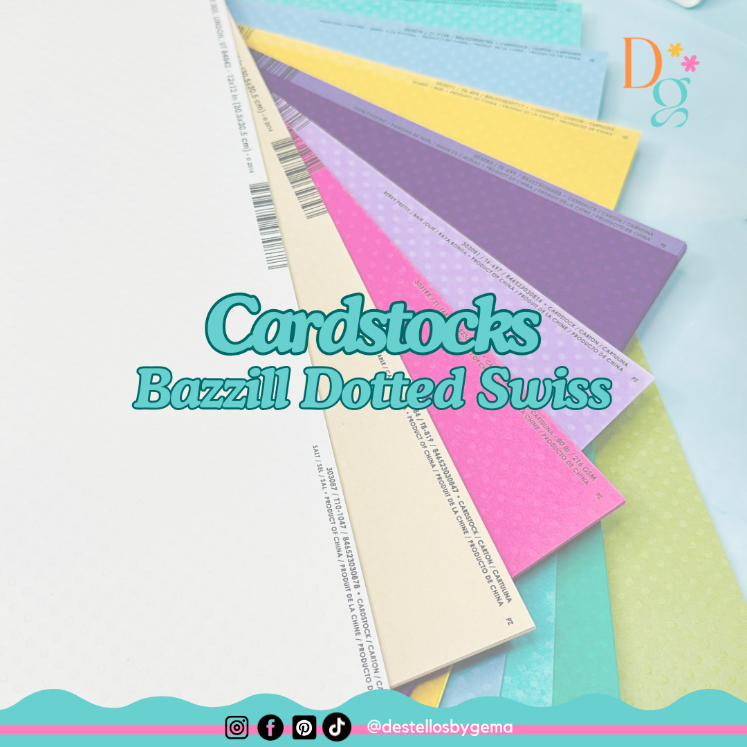 Cardstock Bazzill Dottet Swiss