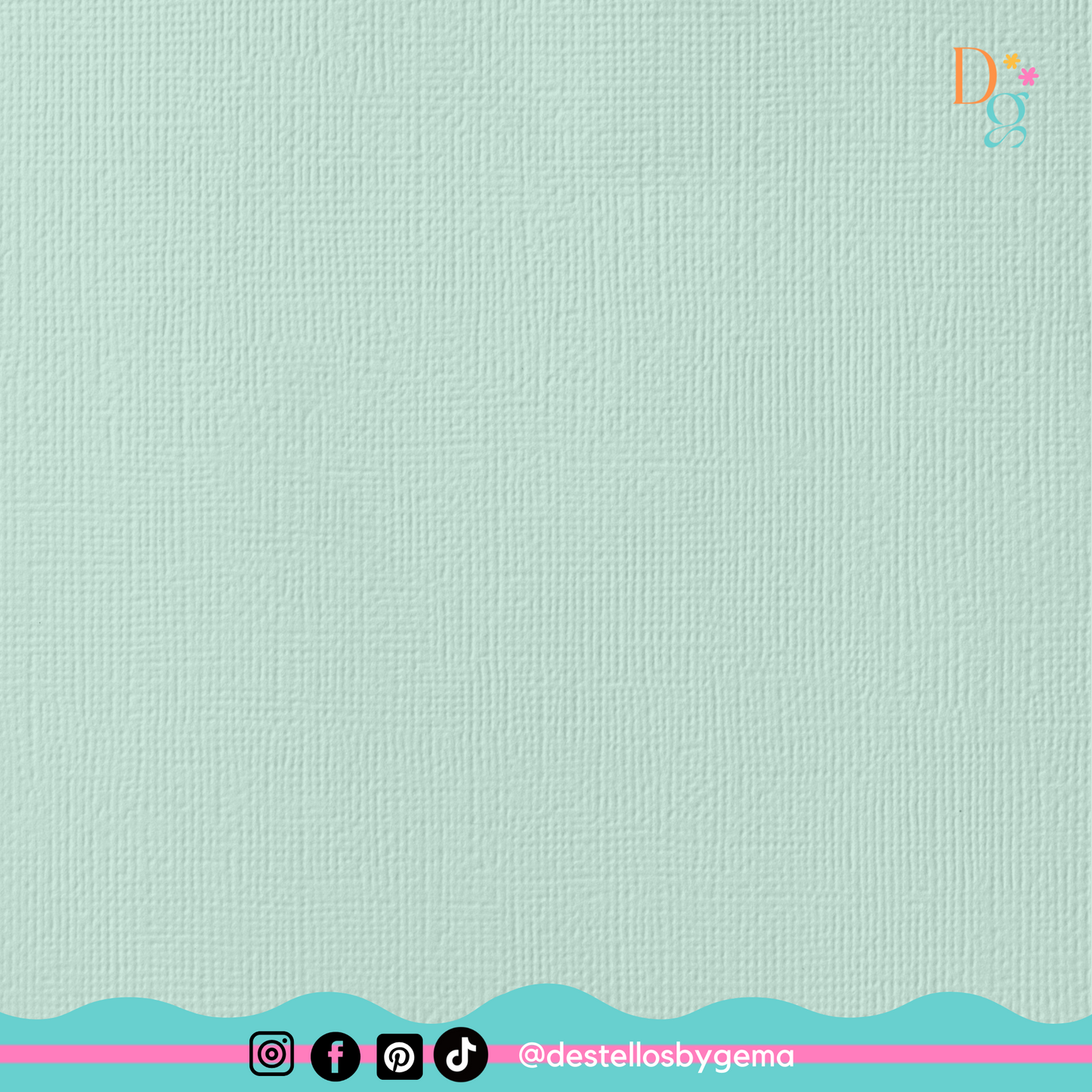 American Crafts 12x12 Textured Cardstock Spearmint
