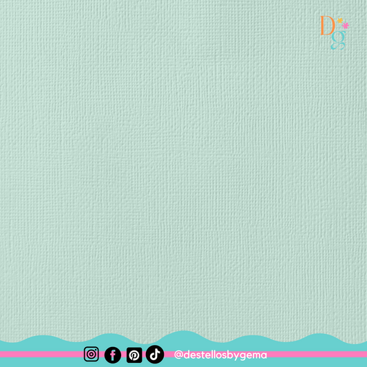 American Crafts 12x12 Textured Cardstock Spearmint