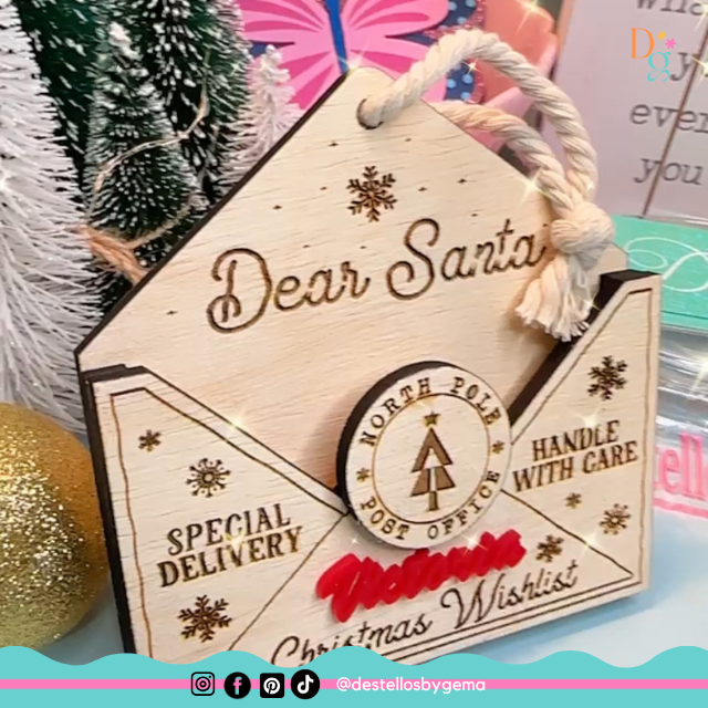 Personalized Letter to Santa Ornament with Child’s Name